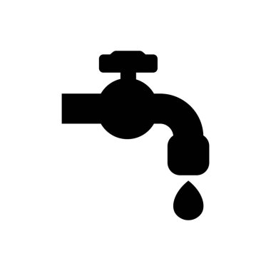 Water tap outline icon. Symbol, logo illustration for mobile concept and web design.