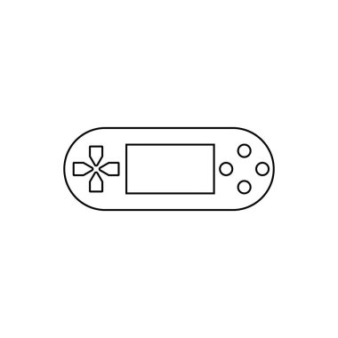 Joystick taslak simgesi. Mobil konsept ve web tasarımı için sembol, logo illüstrasyonu.