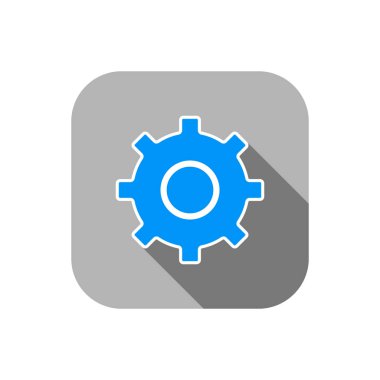 Settings gear icon. Symbol, logo illustration for mobile concept and web design.