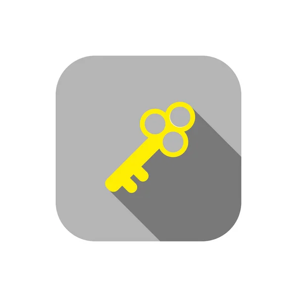 Key icon. Symbol, logo illustration for mobile concept and web design. — Διανυσματικό Αρχείο