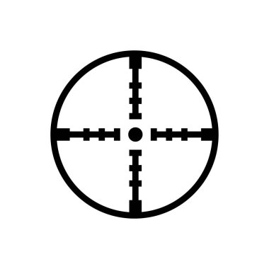 Hedef simgesi izole edildi. Mobil konsept, web tasarımı ve oyunlar için sembol, logo illüstrasyonu.