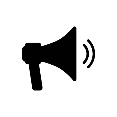 Shout outline icon isolated. Symbol, logo illustration for mobile concept and web design.