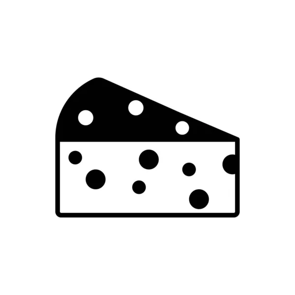 Cheese outline icon. Symbol, logo illustration for mobile concept and web design. — Stockvector