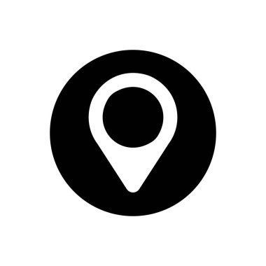 Map placeholder outline icon isolated. Symbol, logo illustration for mobile concept and web design.