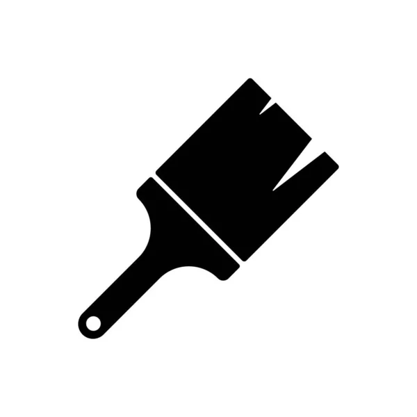 Fırça dış hat simgesi izole edildi. Mobil konsept ve web tasarımı için sembol, logo illüstrasyonu.
