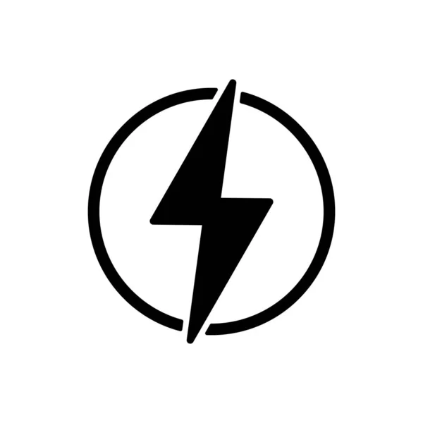 Icono de contorno eléctrico aislado. Símbolo, ilustración del logotipo para el concepto móvil y el diseño web . — Vector de stock