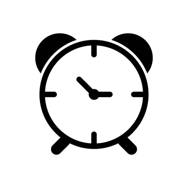 Relógio de alarme ícone esboço isolado. Símbolo, ilustração do logotipo para o conceito móvel e web design . — Vetor de Stock