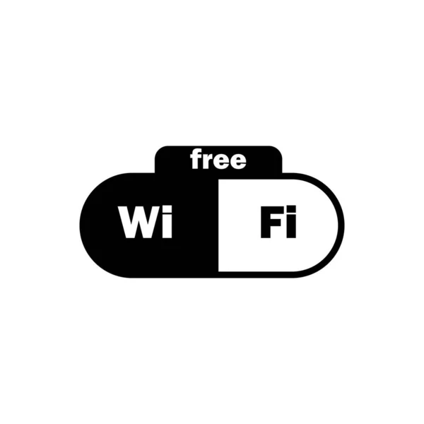 Ícone de contorno wi-fi gratuito isolado. Símbolo, ilustração do logotipo para o conceito móvel e web design . — Vetor de Stock