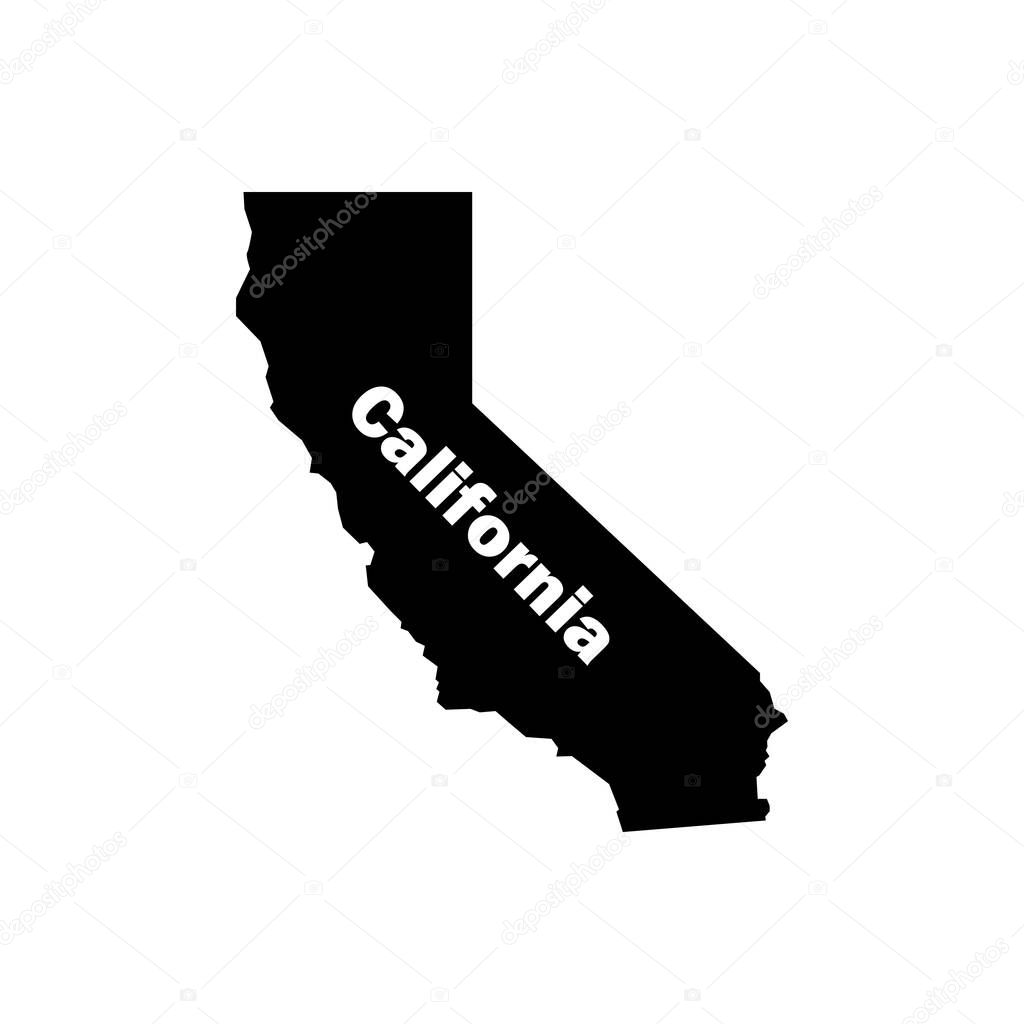 California outline icon isolated. Symbol, logo illustration for mobile concept and web design.