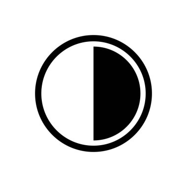 Karşıtlık çizgisi simgesi izole edildi. Mobil konsept ve web tasarımı için sembol, logo illüstrasyonu.