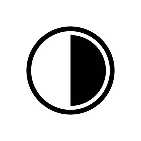Icône de contour contrasté isolé. Symbole, illustration de logo pour concept mobile et web design . — Image vectorielle
