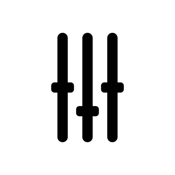 Ícone de contorno do equalizador isolado. Símbolo, ilustração do logotipo para o conceito móvel e web design . —  Vetores de Stock