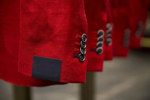 Buttons on sleeve of business suit — Stock Photo, Image