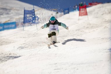 Sierra Nevada, İspanya - 9 Şubat 2017: Freestyle FIS Dünya Kupası