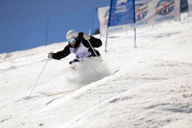 Sierra Nevada, İspanya - 9 Şubat 2017: Freestyle FIS Dünya Kupası