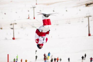 Sierra Nevada, İspanya - 9 Şubat 2017: Freestyle FIS Dünya Kupası