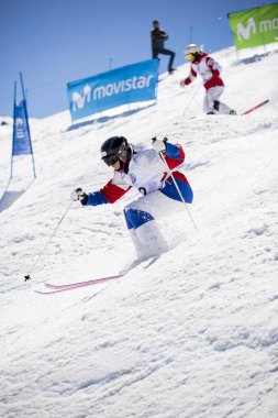 Sierra Nevada, İspanya - 9 Şubat 2017: Freestyle FIS Dünya Kupası