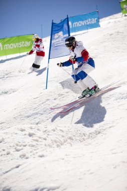 Sierra Nevada, İspanya - 9 Şubat 2017: Freestyle FIS Dünya Kupası