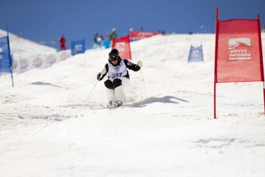 Sierra Nevada, İspanya - 9 Şubat 2017: Freestyle FIS Dünya Kupası