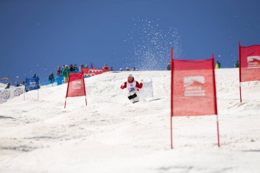 Sierra Nevada, İspanya - 9 Şubat 2017: Freestyle FIS Dünya Kupası