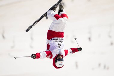 Sierra Nevada, İspanya - 9 Şubat 2017: Freestyle FIS Dünya Kupası M
