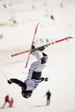 Sierra Nevada, İspanya - 9 Şubat 2017: Freestyle FIS Dünya Kupası M