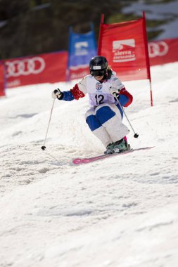 Sierra Nevada, İspanya - 9 Şubat 2017: Freestyle FIS Dünya Kupası M