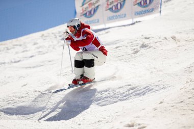 Sierra Nevada, İspanya - 9 Şubat 2017: Freestyle FIS Dünya Kupası M