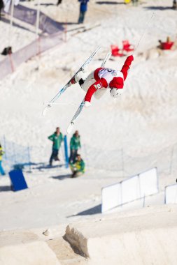Sierra Nevada, İspanya - 9 Şubat 2017: Freestyle FIS Dünya Kupası M