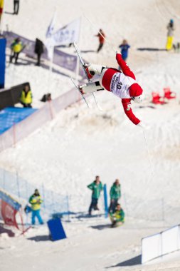 Sierra Nevada, İspanya - 9 Şubat 2017: Freestyle FIS Dünya Kupası M