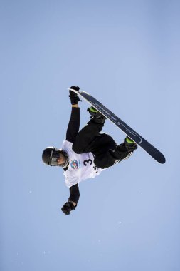 Sierra Nevada, İspanya - 09 Mart 2017: Freestyle FIS Kayak dünya 