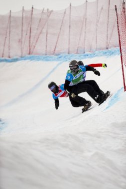 Sierra Nevada, İspanya - 13 Mart 2017: Freestyle FIS Kayak dünya 