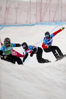 Sierra Nevada, İspanya - 13 Mart 2017: Freestyle FIS Kayak dünya 