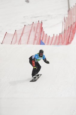 Sierra Nevada, İspanya - 13 Mart 2017: Freestyle FIS Kayak dünya 