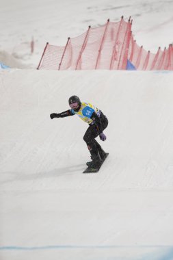 Sierra Nevada, İspanya - 13 Mart 2017: Freestyle FIS Kayak dünya 