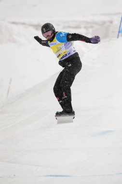 Sierra Nevada, İspanya - 13 Mart 2017: Freestyle FIS Kayak dünya 