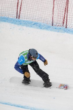 Sierra Nevada, İspanya - 13 Mart 2017: Freestyle FIS Kayak dünya 