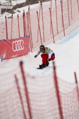 Sierra Nevada, İspanya - 13 Mart 2017: Freestyle FIS Kayak dünya 