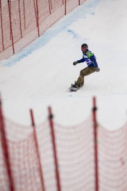 Sierra Nevada, İspanya - 13 Mart 2017: Freestyle FIS Kayak dünya 