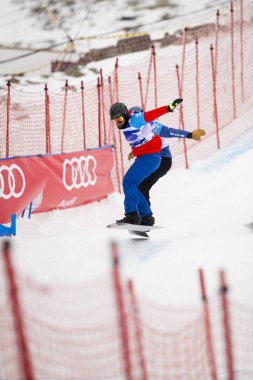 Sierra Nevada, İspanya - 13 Mart 2017: Freestyle FIS Kayak dünya 