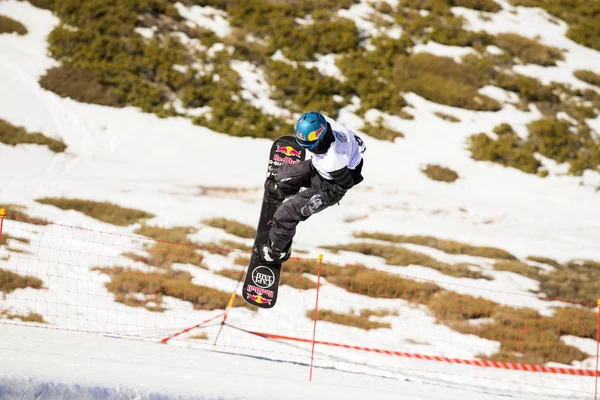 SIERRA NEVADA, ESPANHA - Março 09, 2017: FIS Freestyle Ski World — Fotografia de Stock