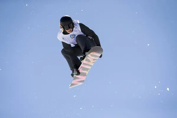 Sierra Nevada, Španělsko - 09 března 2017: Fis Freestyle Ski World — Stock fotografie