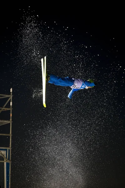 SIERRA NEVADA, ESPANHA - Março 09, 2017: FIS Freestyle Ski World — Fotografia de Stock