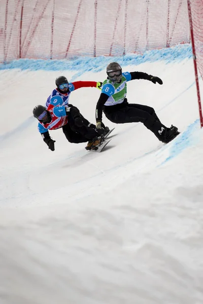 SIERRA NEVADA, ESPAGNE - 9 MARS 2017 : Coupe du monde FIS de bosses 2017 . — Photo