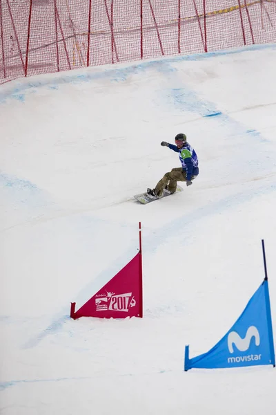 Sierra Nevada, İspanya - 13 Mart 2017: Freestyle FIS Kayak dünya 
