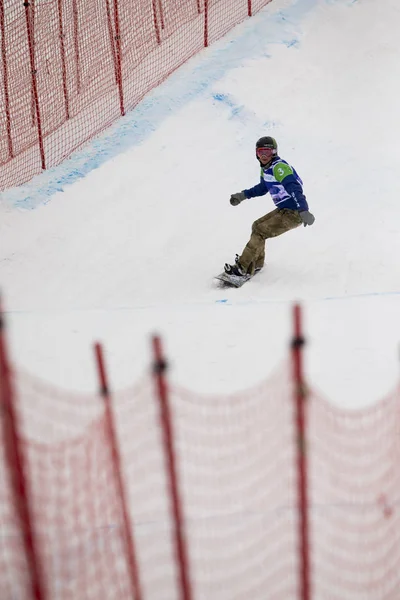 SIERRA NEVADA, ESPANHA - Março 13, 2017: FIS Freestyle Ski World — Fotografia de Stock