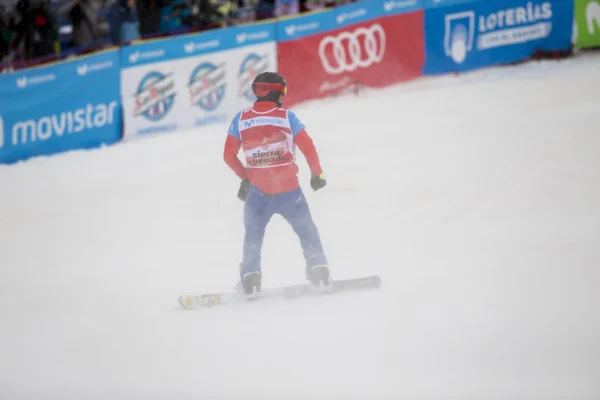 SIERRA NEVADA, SPAIN - MARCH 13 , 2017: FIS Freestyle Ski World — Stock Photo, Image