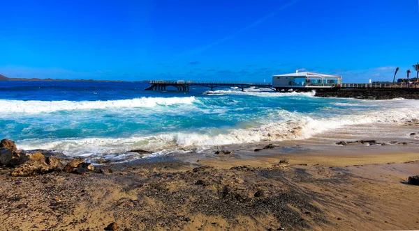 Waves on the beach at Canary Islands — Stock Photo, Image