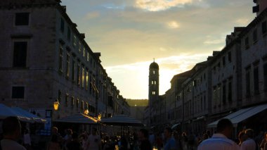 Gün batımında Dubrovnik Strada