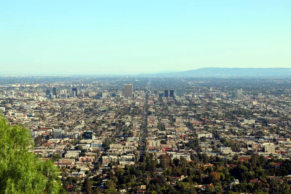 Los Angeles sokaklarının yukarıdan manzarası — Stok fotoğraf
